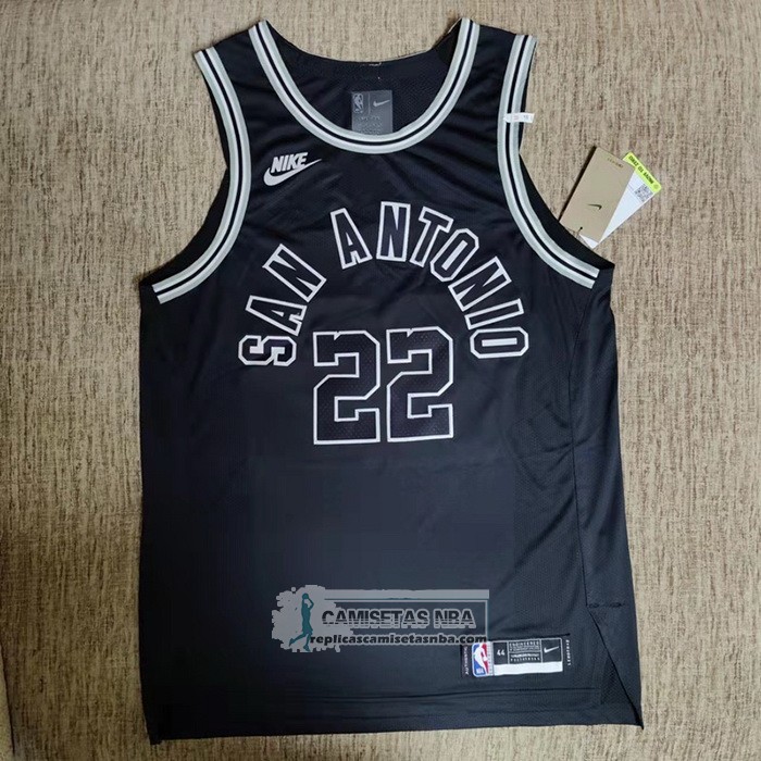 Camiseta San Antonio Spurs Malaki Branham NO 22 Classic Autentico 2022-23 Negro